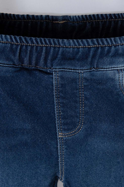 JEGGING DE LITTLEMIC INDIGO OSCURO PARA BEBÉ NIÑA