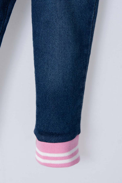 JEGGING DE LITTLEMIC INDIGO OSCURO PARA BEBÉ NIÑA