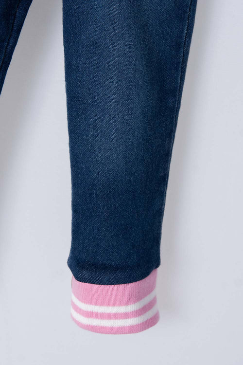 JEGGING DE LITTLEMIC INDIGO OSCURO PARA BEBÉ NIÑA