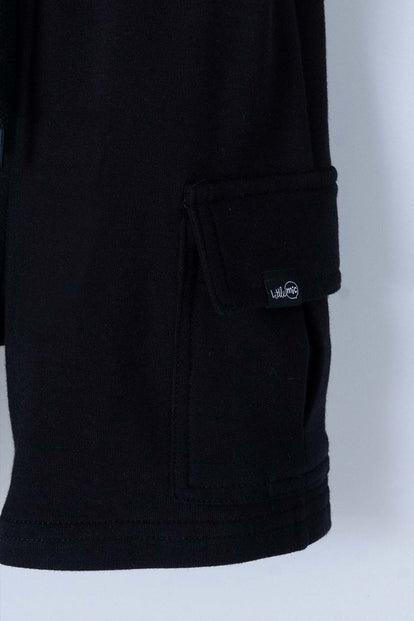 BERMUDA LITTLEMIC CON CORDÓN NEGRO PARA NIÑO 2T A 5T