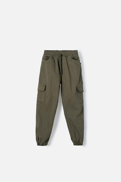 PANTALÓN DE MIC CON CORDÓN VERDE PARA NIÑO