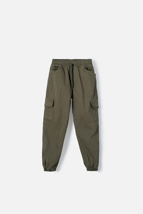 PANTALÓN DE MIC CON CORDÓN VERDE PARA NIÑO