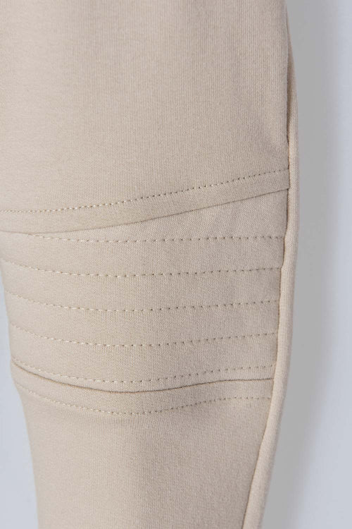 JOGGER DE LITTLEMIC CON CORDÓN CAKI PARA BEBÉ NIÑO