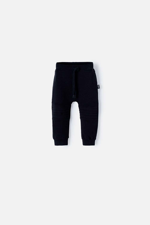 JOGGER LITTLEMIC CON CORDÓN NEGRO PARA BEBÉ NIÑO