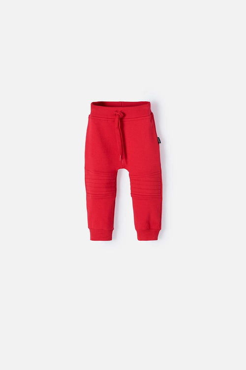JOGGER LITTLEMIC CON CORDÓN ROJO PARA BEBÉ NIÑO