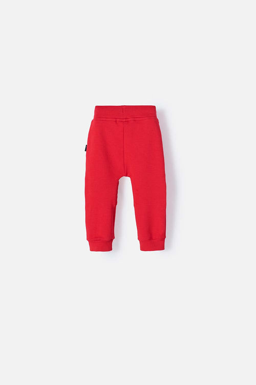 JOGGER LITTLEMIC CON CORDÓN ROJO PARA BEBÉ NIÑO