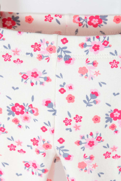 CONJUNTO LITTLEMIC CON PANTALÓN LARGO CORAL PARA BEBÉ NIÑA