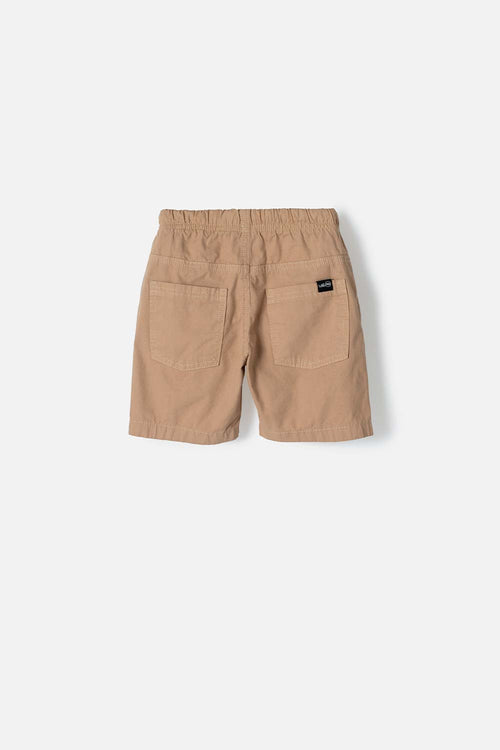 BERMUDA DE LITTLEMIC CON CORDON CAKI PARA NIÑO 2T A 5T