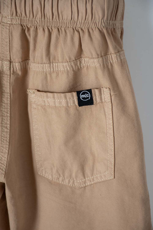 BERMUDA DE MIC CON CORDON CAKI PARA NIÑO