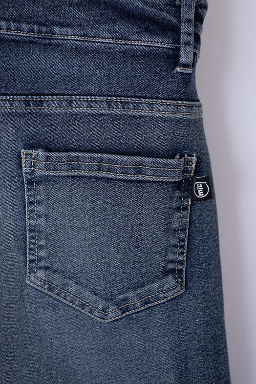 JEAN DE MIC CON BOLSILLOS AZUL MEDIO PARA NIÑO