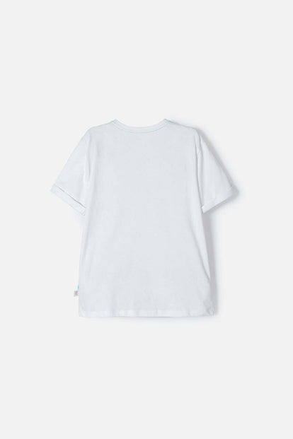 POLERA MIC BLANCA MANGA CORTA PARA NIÑA