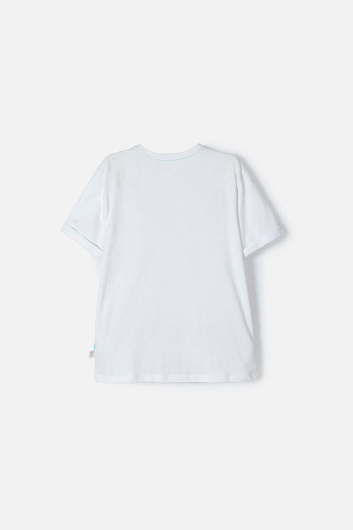 POLERA MIC BLANCA MANGA CORTA PARA NIÑA
