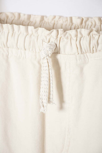 JOGGER DE MIC CON CORDÓN MARFIL PARA NIÑA