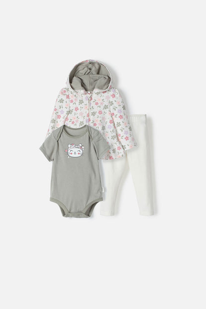 CONJUNTO DE LITTLEMIC CON BODY Y PANTALÓN PARA BEBÉ NIÑA