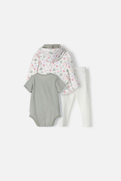 CONJUNTO DE LITTLEMIC CON BODY Y PANTALÓN PARA BEBÉ NIÑA