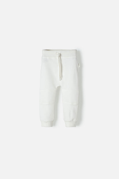 JOGGER LITTLEMIC CON CORDÓN MARFIL PARA BEBÉ UNISEX