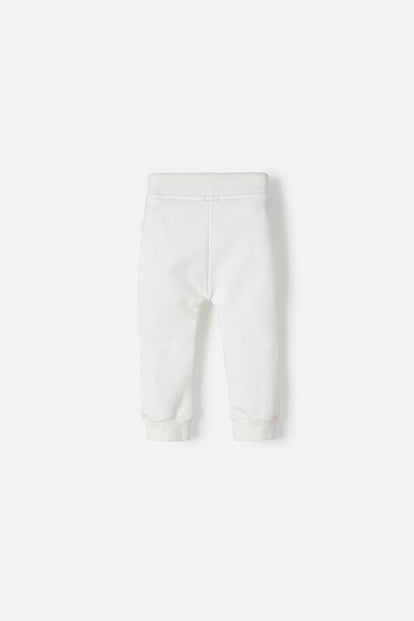 JOGGER LITTLEMIC CON CORDÓN MARFIL PARA BEBÉ UNISEX