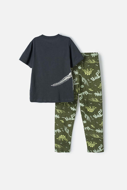 PIJAMA DE MIC CON PANTALÓN LARGO MULTICOLOR PARA NIÑO