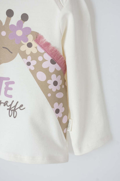 CONJUNTO DE LITTLEMIC CON PANTALÓN LARGO LILA PARA BEBÉ NIÑA