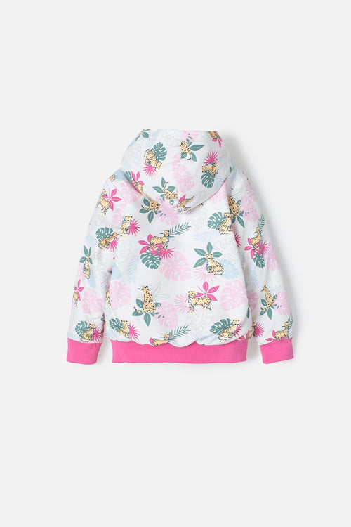 CHAQUETA LITTLEMIC CON CAPUCHA MULTICOLOR PARA NIÑA 2T A 5T
