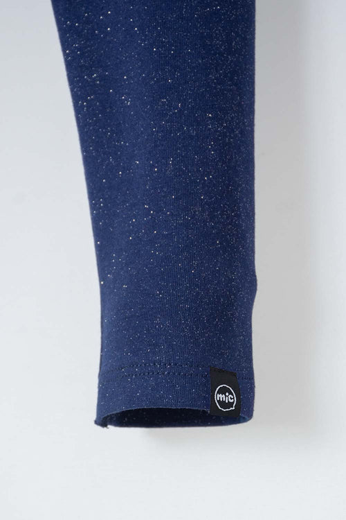 PACK X2 LEGGINS DE MIC LAVANDA Y AZUL PARA NIÑA