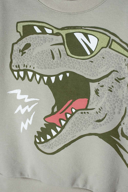 POLERÓN DE LITTLEMIC CERRADO VERDE PARA NIÑO 2T A 5T