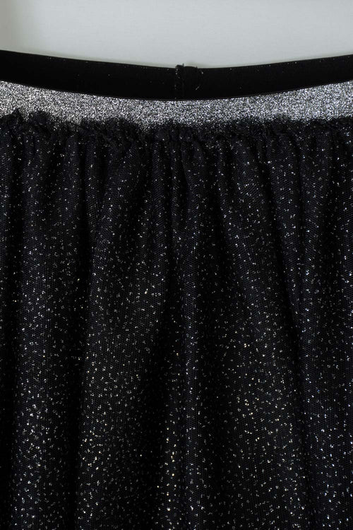 POLLERA DE MIC TIPO TUTÚ NEGRA PARA NIÑA