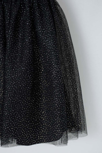 POLLERA DE MIC TIPO TUTÚ NEGRA PARA NIÑA