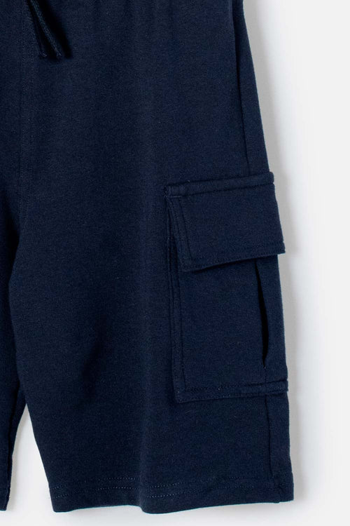 BERMUDA DE MIC CON CORDÓN AZUL PARA NIÑO