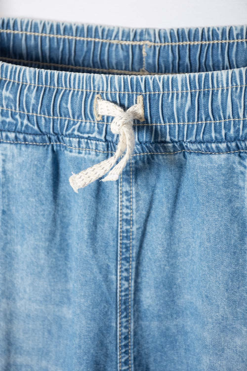 JEAN DE MIC AMPLIO AZUL INDIGO PARA NIÑA