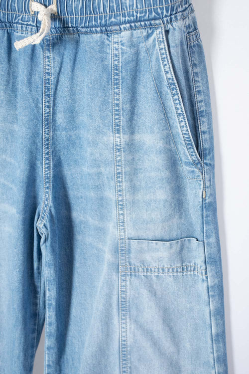 JEAN DE MIC AMPLIO AZUL INDIGO PARA NIÑA