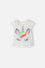 POLERA DE LITTLEMIC MANGA CORTA MARFIL PARA NIÑA 2T A 5T