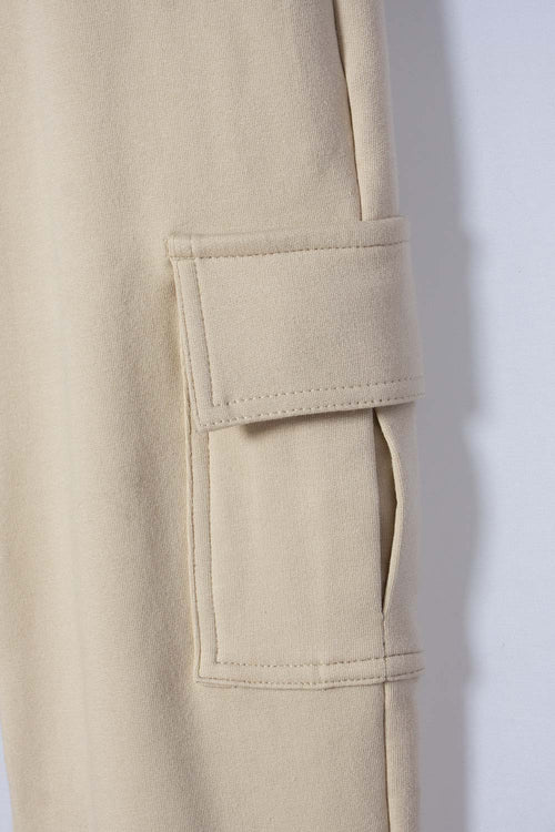 JOGGER DE MIC CON CORDÓN CAQUI PARA NIÑO