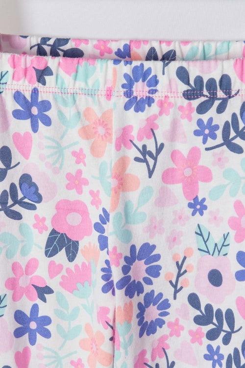 PIJAMA LITTLEMIC CON PANTALÓN LARGO MULTICOLOR PARA NIÑA 2T A 5T