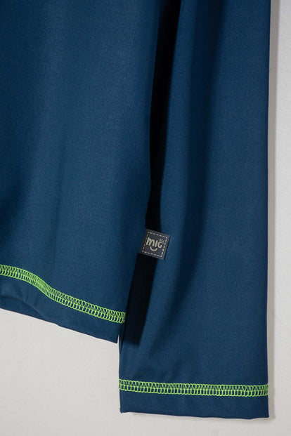 CAMISETA DE BAÑO MIC AZUL OSCURA MANGA LARGA PARA NIÑO