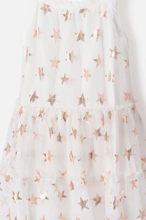 VESTIDO DE MIC MANGA SISA MARFIL PARA NIÑA