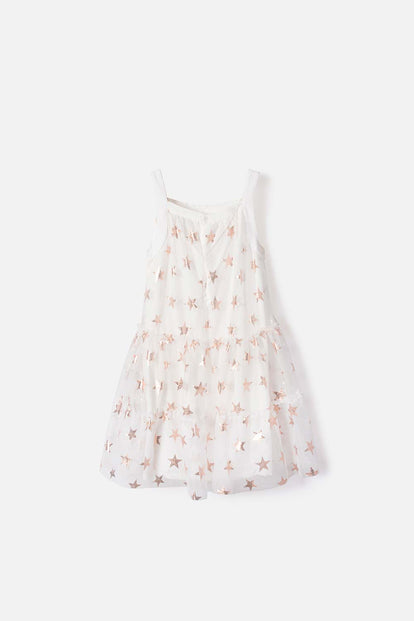 VESTIDO DE MIC MANGA SISA MARFIL PARA NIÑA