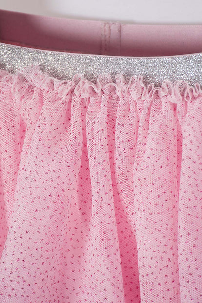 POLLERA DE LITTLEMIC CORTA ROSADA PARA NIÑA 2T A 5T