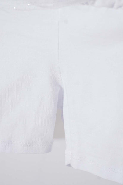 POLLERA LITTLEMIC TIPO TUTÚ BLANCO PARA NIÑA 2T A 5T