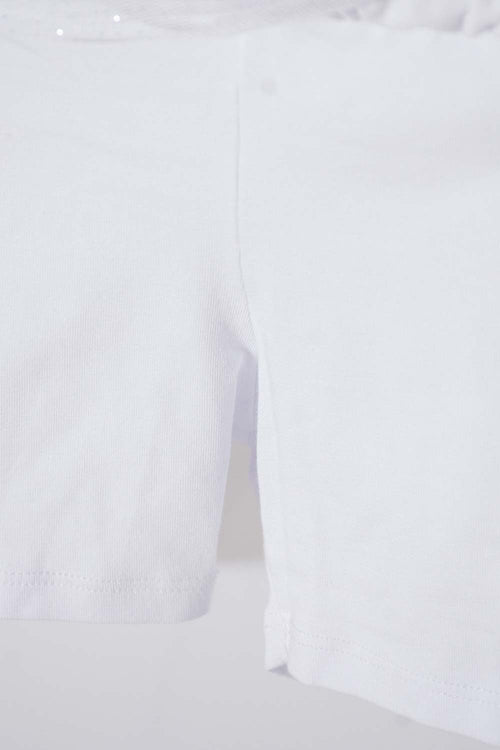 POLLERA LITTLEMIC TIPO TUTÚ BLANCO PARA NIÑA 2T A 5T