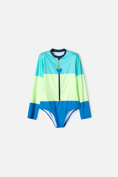 VESTIDO DE BAÑO DE MIC MULTICOLOR PARA NIÑA