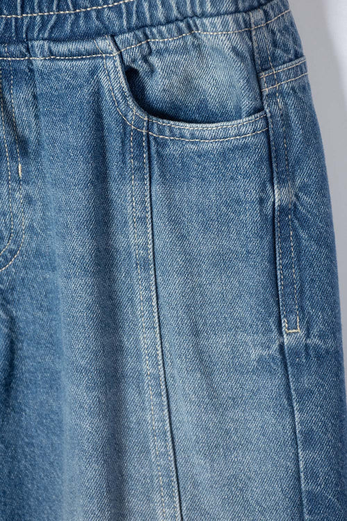 JEAN DE MIC CON CORDÓN AZUL PARA NIÑA