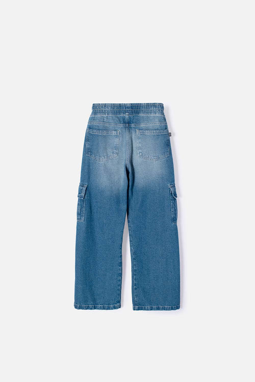 JEAN DE MIC CON CORDÓN AZUL PARA NIÑA