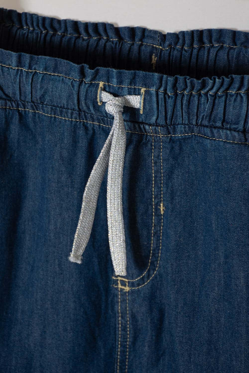 JOGGER DE MIC CON CORDÓN AZUL PARA NIÑA