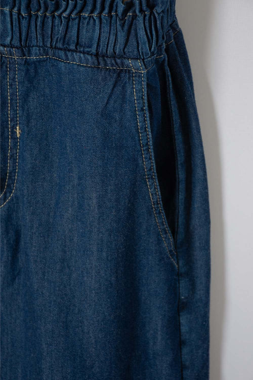 JOGGER DE MIC CON CORDÓN AZUL PARA NIÑA