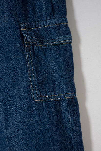 JOGGER DE MIC CON CORDÓN AZUL PARA NIÑA