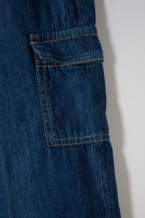 JOGGER DE MIC CON CORDÓN AZUL PARA NIÑA