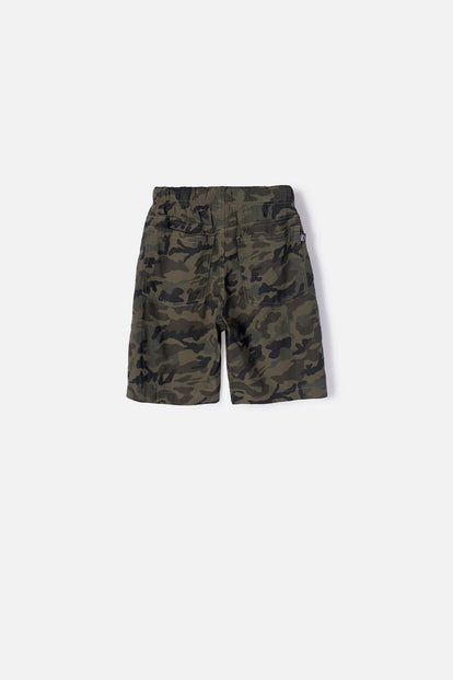 BERMUDA DE MIC CON CORDÓN VERDE PARA NIÑO