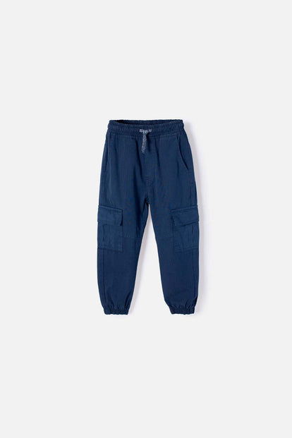 JOGGER DE LITTLEMIC CON CORDÓN AZUL PARA NIÑO 2T A 5T