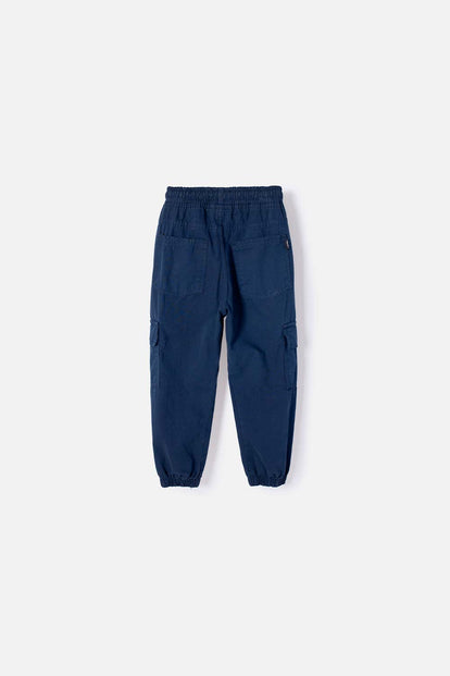 JOGGER DE LITTLEMIC CON CORDÓN AZUL PARA NIÑO 2T A 5T